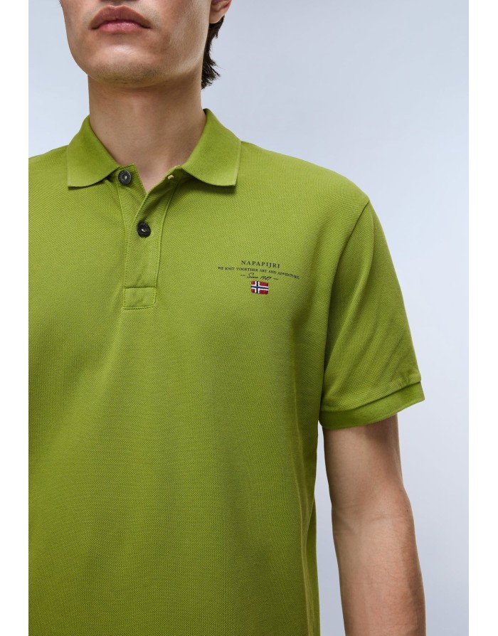 POLO MANICA CORTA NAPAPIJRI ELBAS in piquè