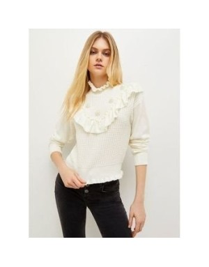 MAGLIA CON ROUCHES E PERLE LIU JO