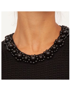 MAGLIA CON ROUCHES E PERLE LIU JO