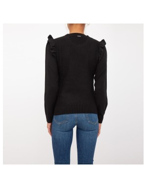 MAGLIA CON ROUCHES E PERLE LIU JO