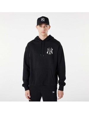 FELPA CON CAPPUCCIO NEW ERA NEW YORK YANKKES MLB METALLIC