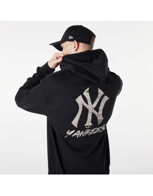 FELPA CON CAPPUCCIO NEW ERA NEW YORK YANKKES MLB METALLIC