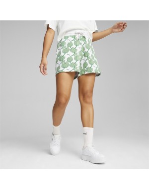 SHORT PUMA "ESS+ BLOSSOM 5"" AOP DONNA