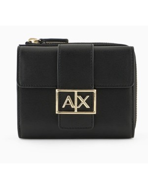 PORTACARTE ARMANI EXCHANGE CON LOGO MONOGRAM DORATO