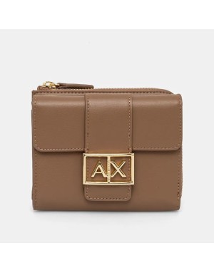 PORTACARTE ARMANI EXCHANGE CON LOGO MONOGRAM DORATO