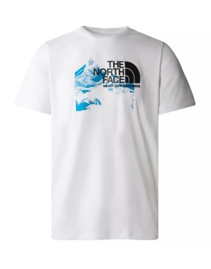 M NEW ODLES TECH TEE TNF WHITE/SKYL