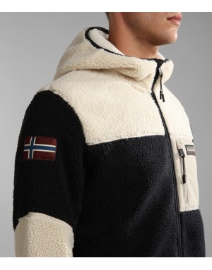 PILE FULL ZIP CON CAPPUCCIO NAPAPIJRI YUPIK 3