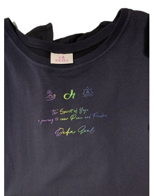 T-SHIRT MANICA CORTA DEHA CON INSERTI IN RASO