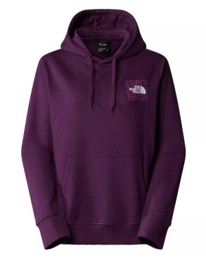 W KIYANJA HOODIE BLACK CURRANT PURP