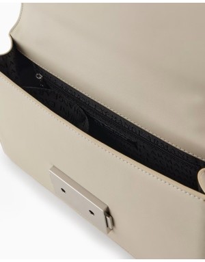 BORSA A SPALLA CON LOGO IN METALLO ARMANI EXCHANGE