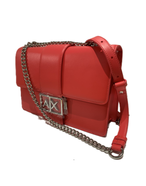BORSA A SPALLA CON LOGO IN METALLO ARMANI EXCHANGE