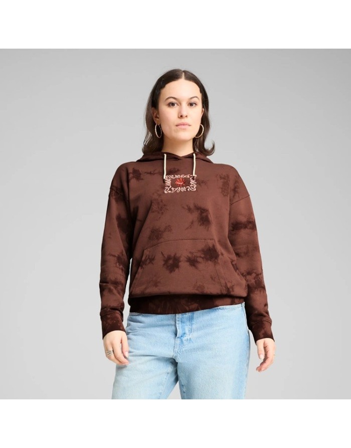 FELPA CON CAPPUCCIO PUMA WARDROBE ESS FLORAL