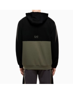 FELPA CON CAPPUCCIO EA7