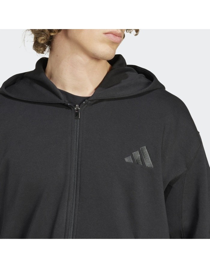 FELPA FULL ZIP CON CAPPUCCIO ADIDAS A SZN