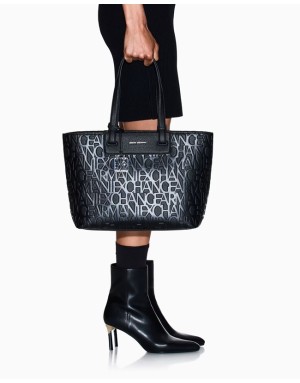 BORSA SHOPPER CON LOGO ALLOVER ARMANI EXCHANGE