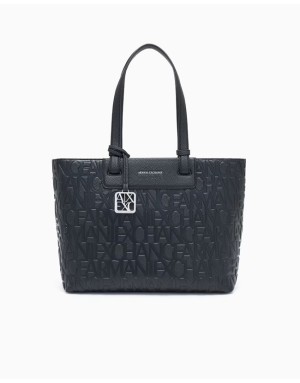 BORSA SHOPPER CON LOGO ALLOVER ARMANI EXCHANGE