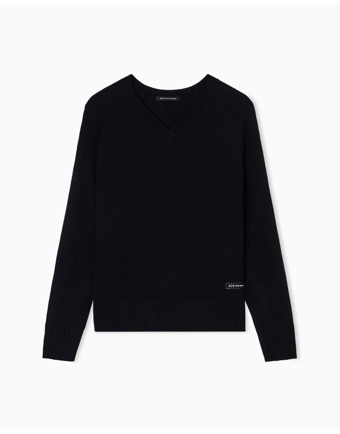 MAGLIA CON SCOLLO A V ARMANI EXCHANGE