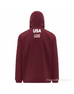 FELPA FULL ZIP CON CAPPUCCIO KAPPA 222 BANDA ARUFEOD US