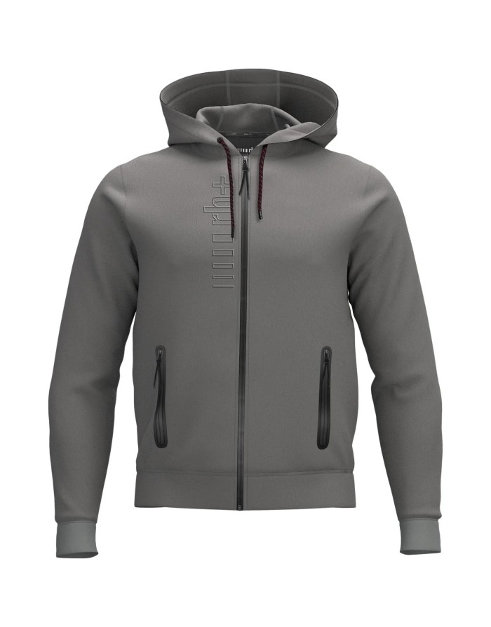 FELPA FULL ZIP CON CAPPUCCIO ZERO RH+ LOGO STRETCH HOODY SWEATSHIRT