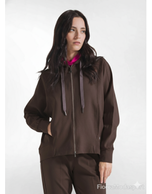 FELPA FULL ZIP CON CAPPUCCIO DEHA