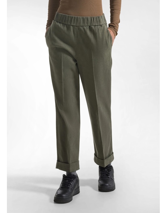 PANTALONE DRITTO CON RISVOLTO DEHA