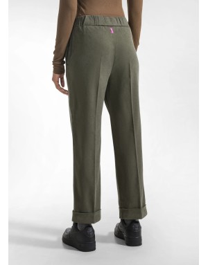 PANTALONE DRITTO CON RISVOLTO DEHA