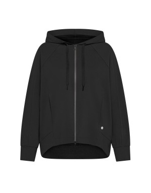 FELPA FULL ZIP CON CAPPUCCIO DEHA