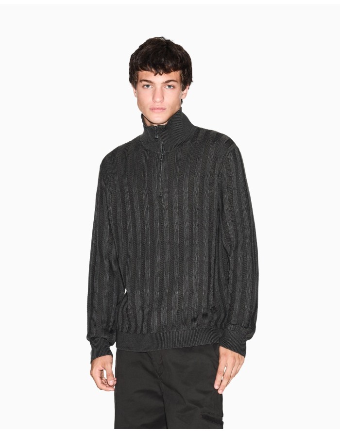 MAGLIA A COLLO ALTO CON ZIP ARMANI EXCHANGE