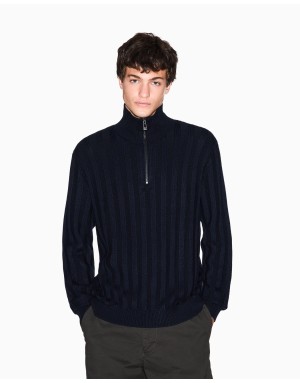 MAGLIA A COLLO ALTO CON ZIP ARMANI EXCHANGE