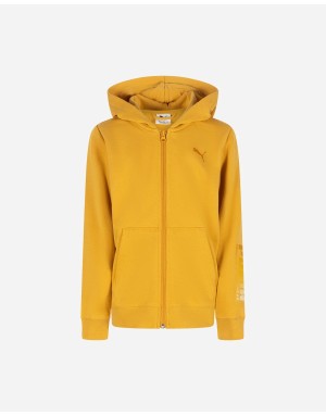FELPA FULL ZIP CON CAPPUCCIO PUMA ESS+ GRAPHIC