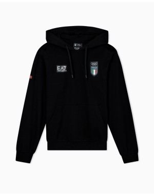 FELPA CON CAPPUCCIO OLIMPIADI MI-CO EA7 ITALIA