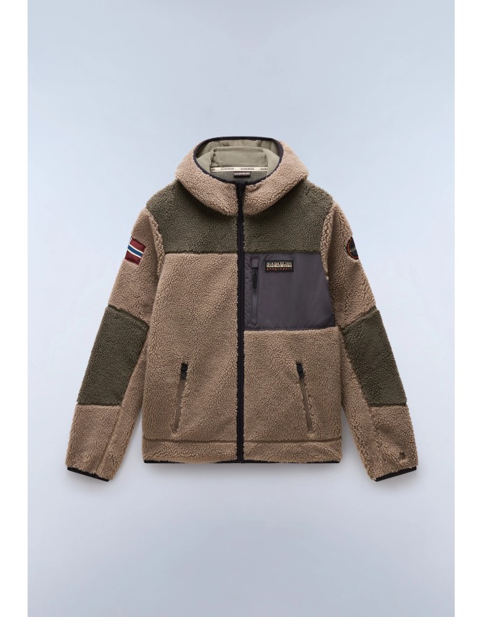 PILE FULL ZIP CON CAPPUCCIO NAPAPIJRI YUPIK 3