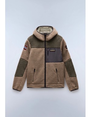 PILE FULL ZIP CON CAPPUCCIO NAPAPIJRI YUPIK 3