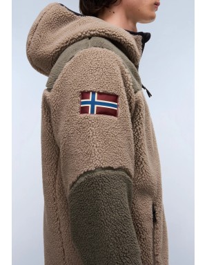 PILE FULL ZIP CON CAPPUCCIO NAPAPIJRI YUPIK 3