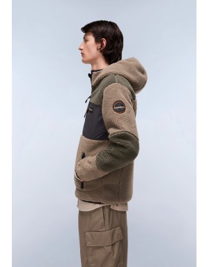 PILE FULL ZIP CON CAPPUCCIO NAPAPIJRI YUPIK 3