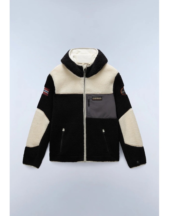 PILE FULL ZIP CON CAPPUCCIO NAPAPIJRI YUPIK 3