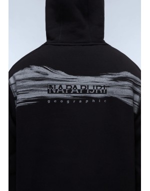 FELPA CHIUSA CON CAPPUCCIO NAPAPIJRI BACK GRAPHIC