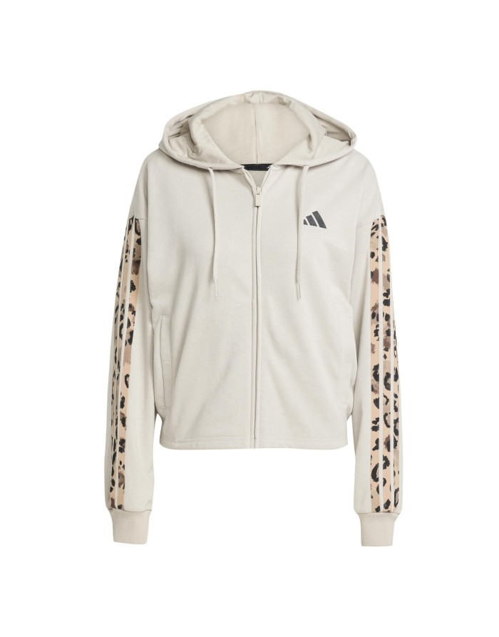 FELPA FULL ZIP CON CAPPUCCIO ADIDAS