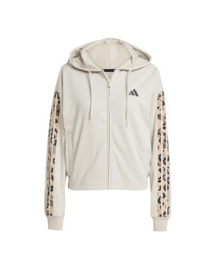 FELPA FULL ZIP CON CAPPUCCIO ADIDAS