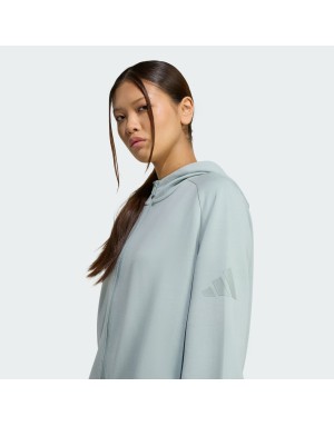 FELPA FULL ZIP CON CAPPUCCIO ADIDAS SOFT LUX