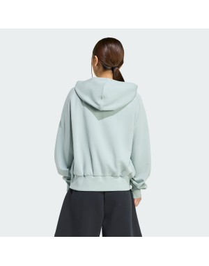 FELPA FULL ZIP CON CAPPUCCIO ADIDAS SOFT LUX