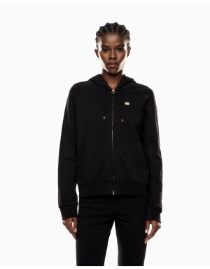 FELPA FULL ZIP CON CAPPUCCIO EA7 CORE LADY
