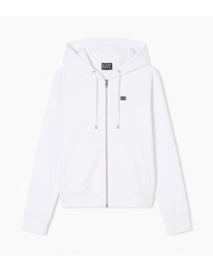 FELPA FULL ZIP CON CAPPUCCIO EA7 CORE LADY