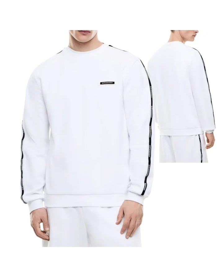 FELPA GIROCOLLO EA7 LOGO SERIES