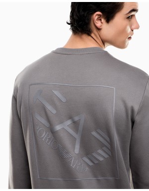 FELPA GIROCOLLO EA7 LOGO SERIES