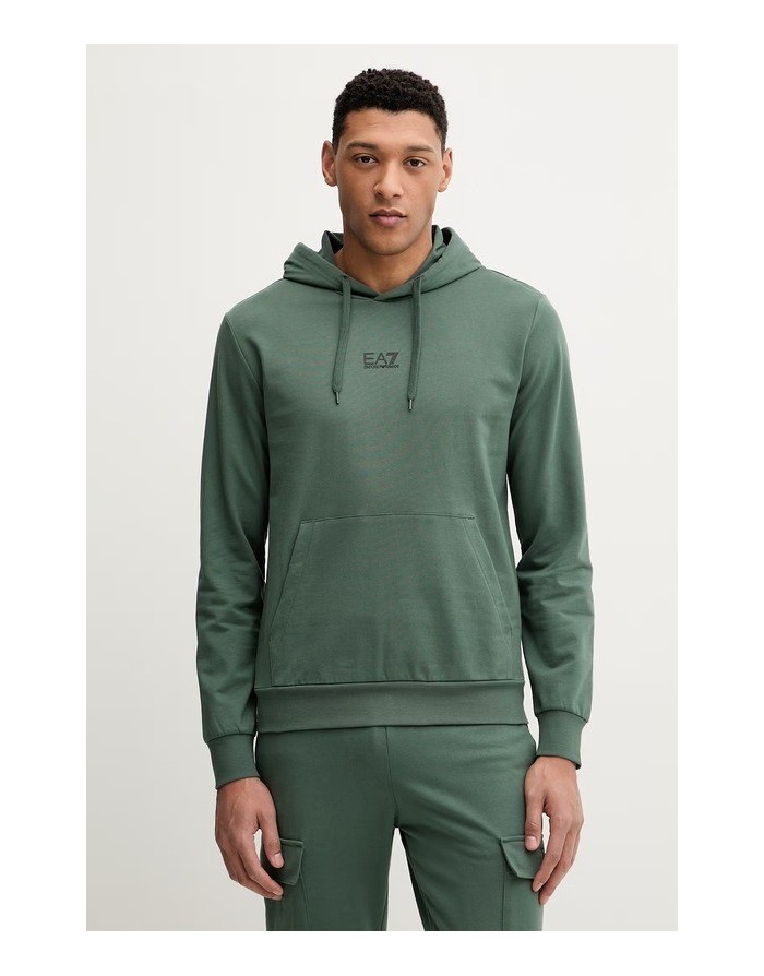 FELPA CON CAPPUCCIO EA7 CORE IDENTITY