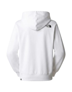 FELPA CON CAPPUCCIO THE NORTH FACE BLANCA BOX LOGO