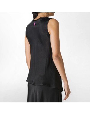 BLUSA ASIMMETRICA IN RASO DEHA