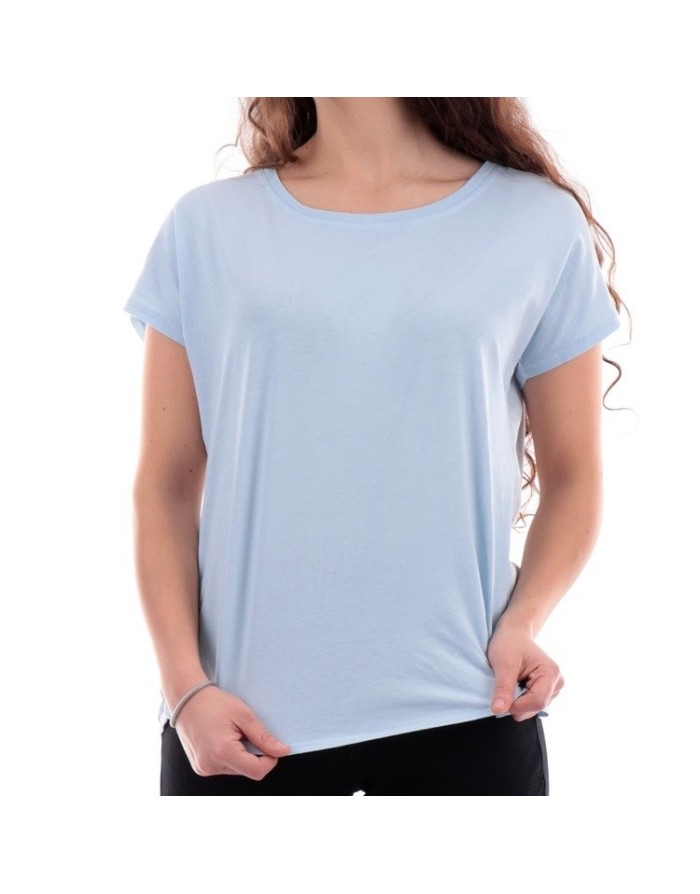 T-SHIRT MANICA CORTA CON INSERTI IN RASO DEHA