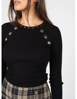 MAGLIA CON BORCHIE LIU JO